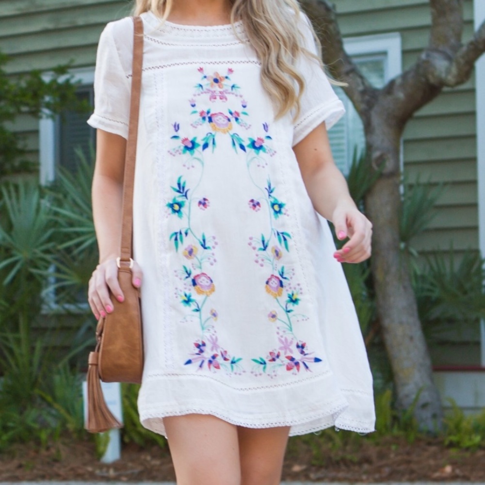 Umgee Embroidered Dress